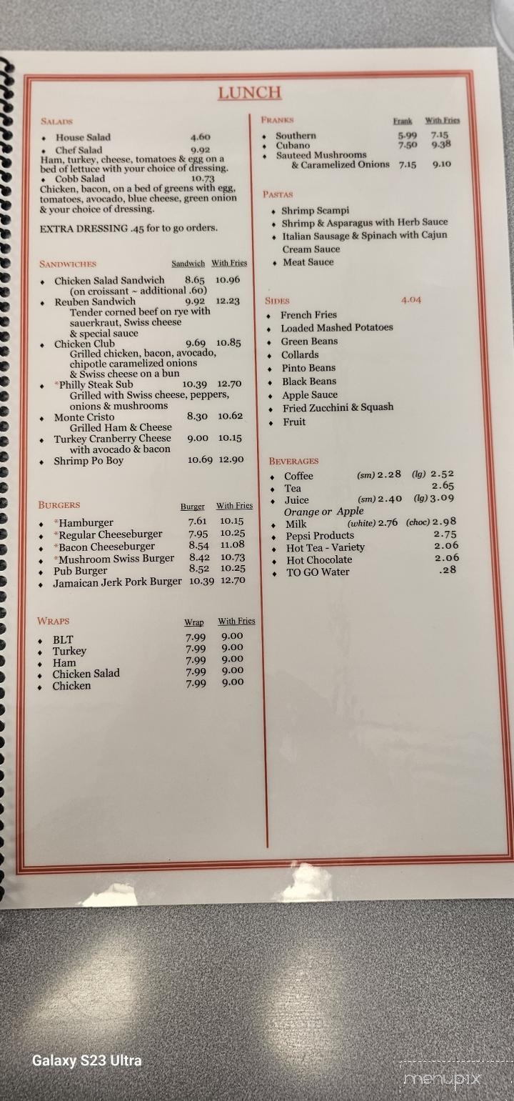 42 Diner - Asheboro, NC menu_pic