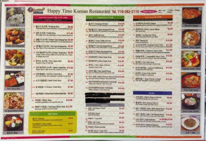 Happy Time Korean Restaurant - Colorado Springs, CO