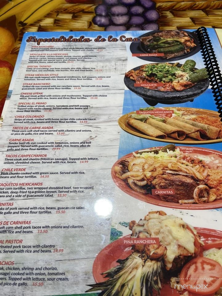 Cozumel Mexican Restaurant - Whitewater, WI menu_pic