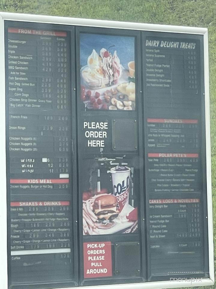 Chapmanville Dairy Delight - Chapmanville, WV menu_pic