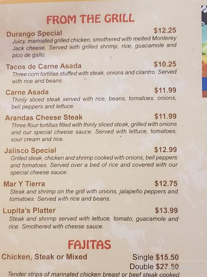 Las Brasas - Berlin, WI menu_pic
