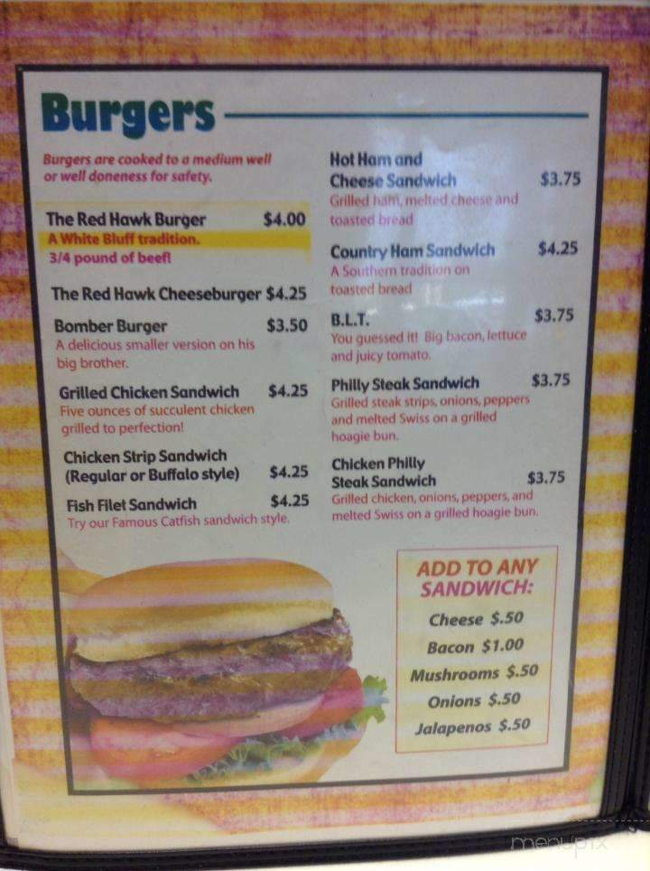 Houston's Restaraunt - White Bluff, TN menu_pic
