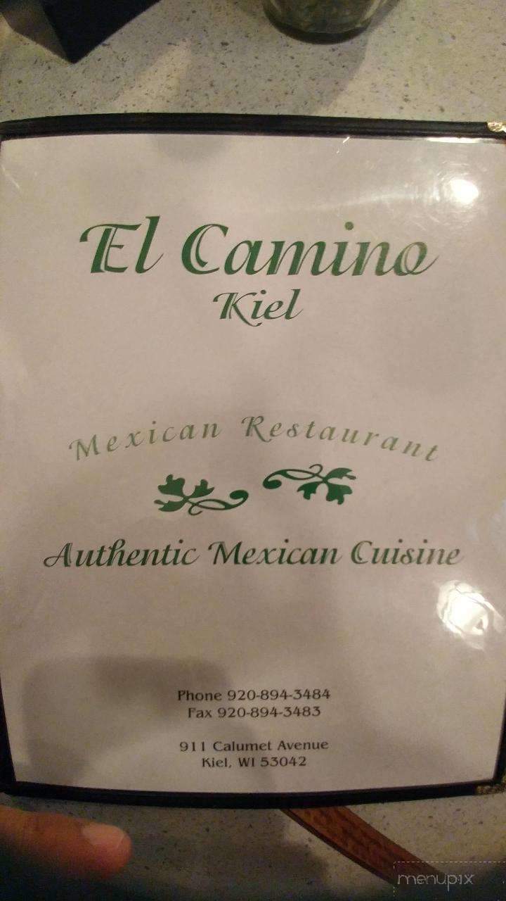 El Camino Mexican Restaurant - Kiel, WI menu_pic