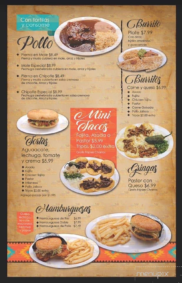 La Siberia Mexicana - McAllen, TX menu_pic