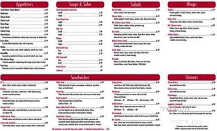 Bb jacks - Wausau, WI menu_pic
