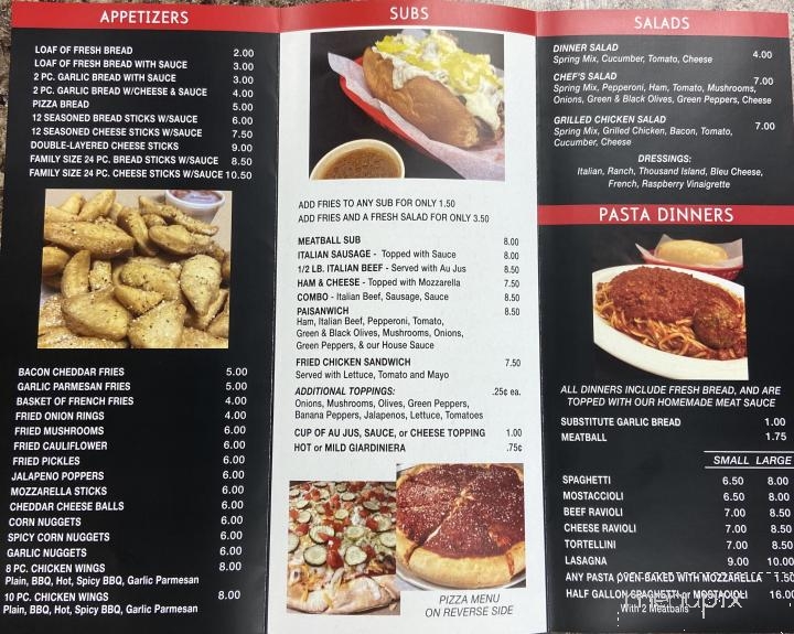 Paisanos Ristorante - Princeton, IL menu_pic