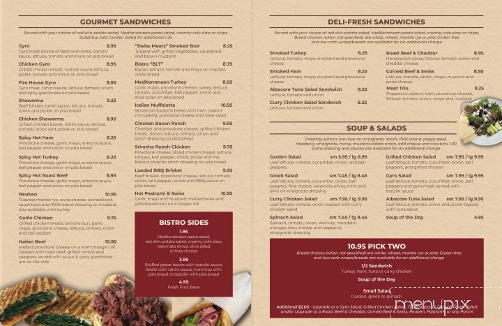 Bistro At the Mill - Gerald, MO menu_pic