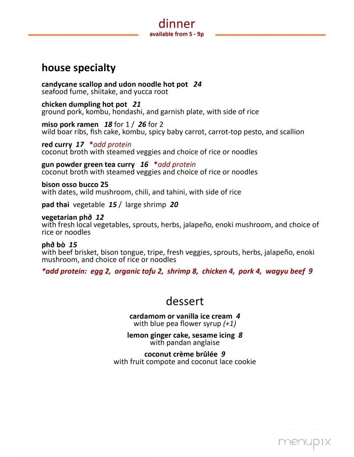 Donabe Asian Kitchen - Taos, NM menu_pic