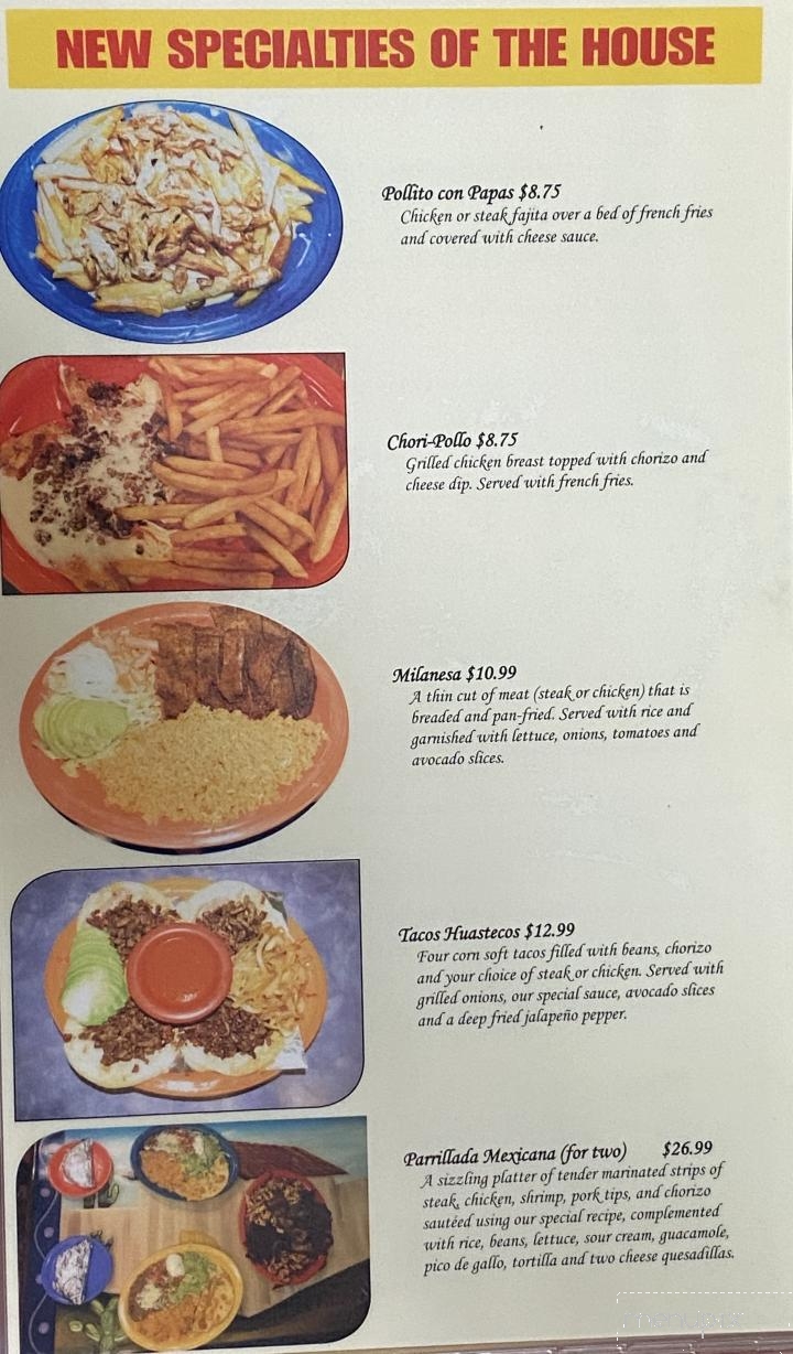 La Rosita Mexican Restaurant - Center Ridge, AR menu_pic