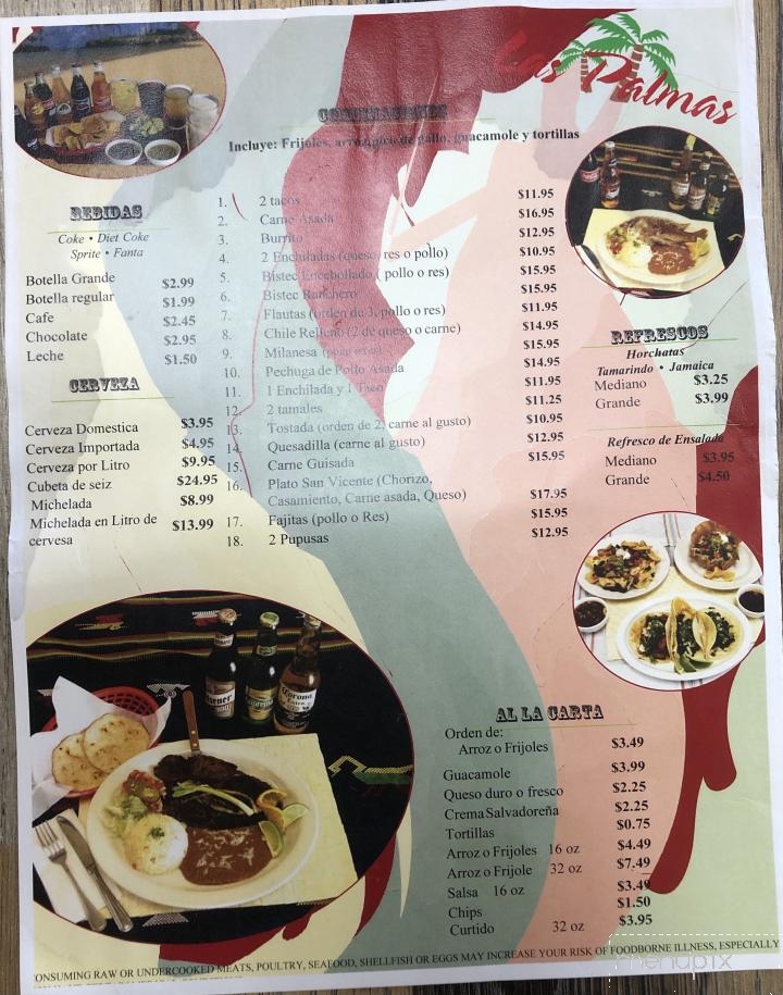Las Palmas Restaurant Pupuseria Y - Sacramento, CA menu_pic