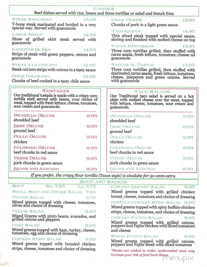 La Pinata Family Mexican - Drain, OR menu_pic