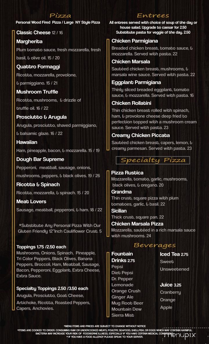 Dough Bar Pizza Pasta - Punta Gorda, FL menu_pic