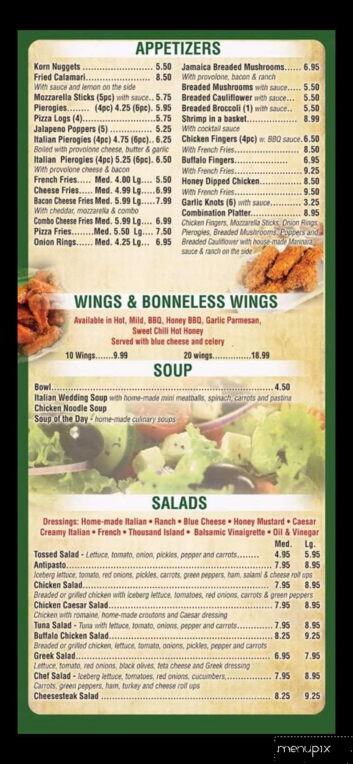 Rosetta's Pizzeria - Nesquehoning, PA menu_pic