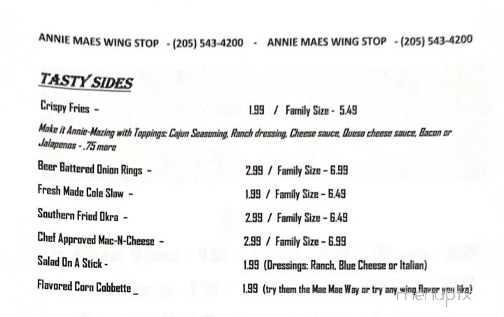 Annie Mae's Wing Stop - Warrior, AL
