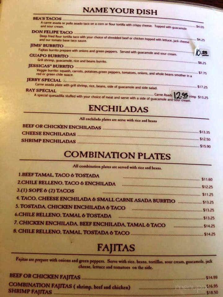 El Zarape - Imperial, CA menu_pic