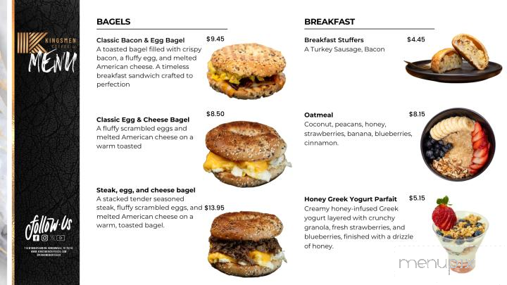 Kingsmen Coffee - Duncanville, TX menu_pic