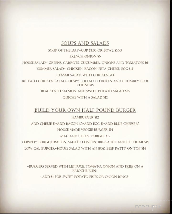 White Sulphur Springs Inn - Liberty, NY menu_pic