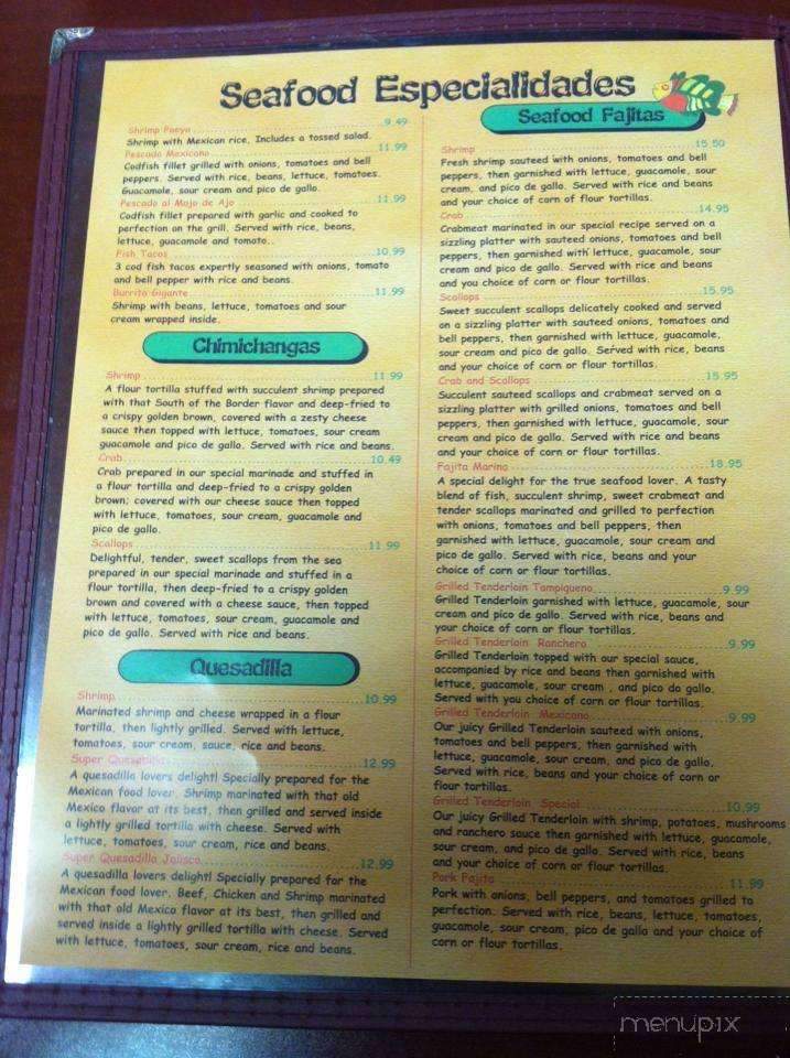 Machetes Restaurant - Bainbridge, IN menu_pic