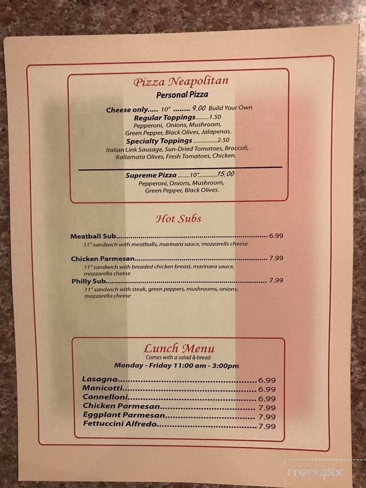 Duran's Italian Restaurant - Centerville, TX menu_pic