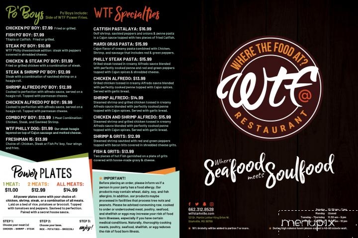 WTF - Starkville, MS menu_pic