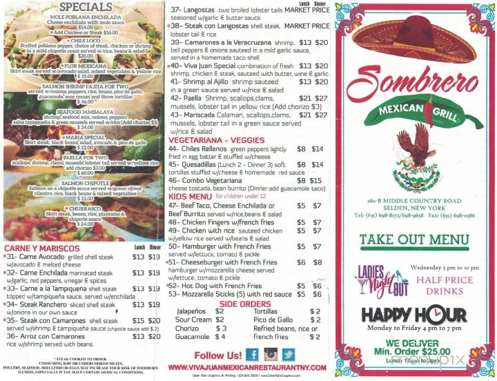 Sombrero Mexican Grill - Bay Shore, NY