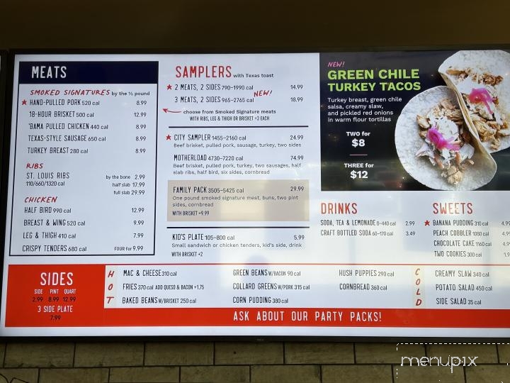 City Barbeque - Downers Grove, IL menu_pic