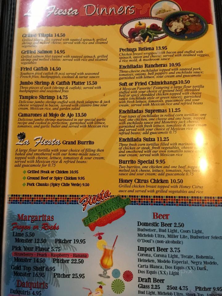 La Fiesta Grande Restaurante - Natchez, MS menu_pic