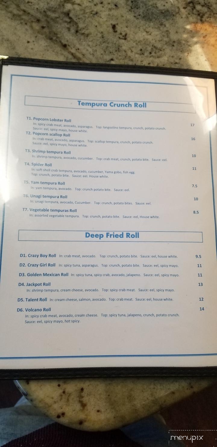 Sushi & Bento - Phoenix, OR menu_pic