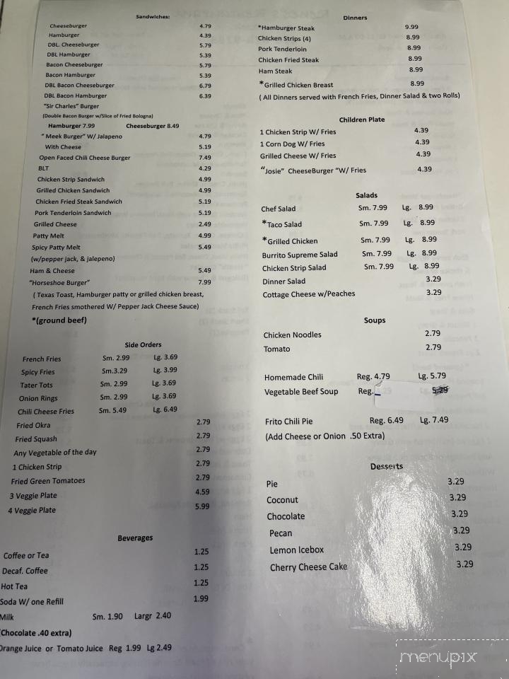 Renee's Cafe - Black Rock, AR menu_pic