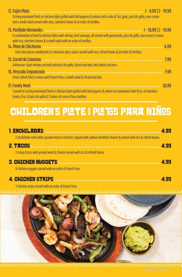 Hernandez Mexican Restaurant - Lufkin, TX menu_pic