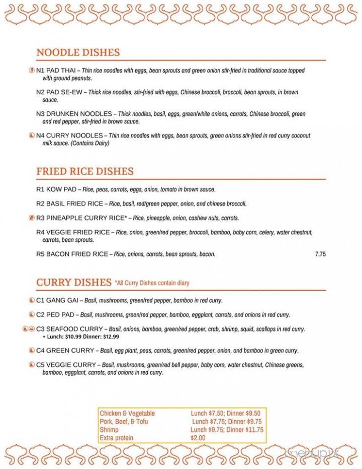 Thai Pho Restaurant - Oxford Charter Township, MI menu_pic
