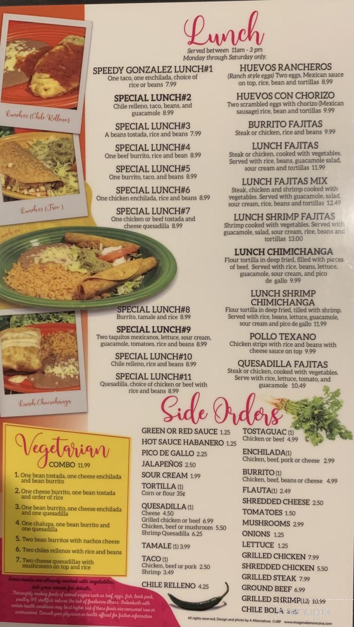 El Camino Real - Clinton, MO menu_pic