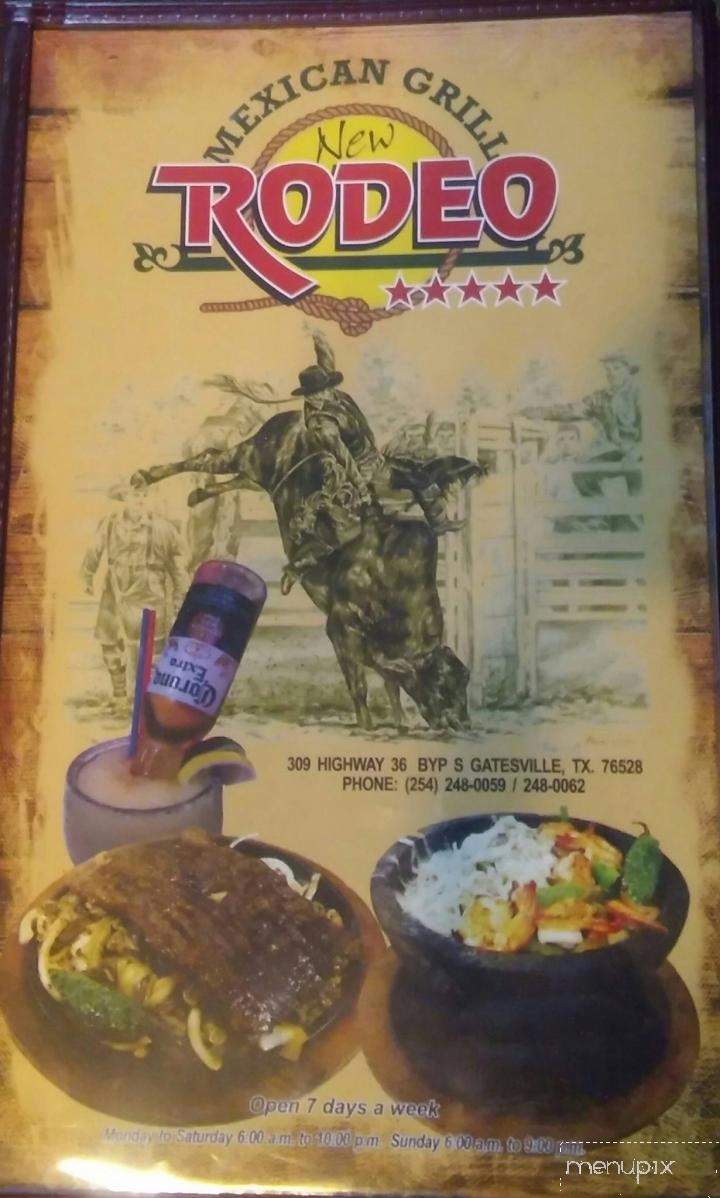 New Rodeo Mexican Grill - Gatesville, TX menu_pic