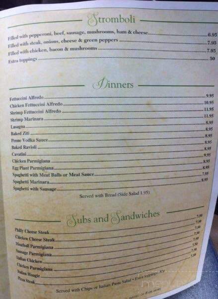 Anthony's Italian Restaurant - Whiteville, NC menu_pic