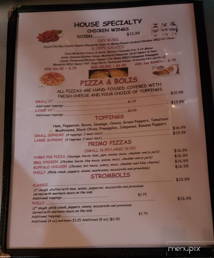 Mansion House Bar & Grill - Watsontown, PA menu_pic