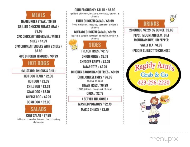 Ann's Steak and More - Mount Carmel, TN menu_pic