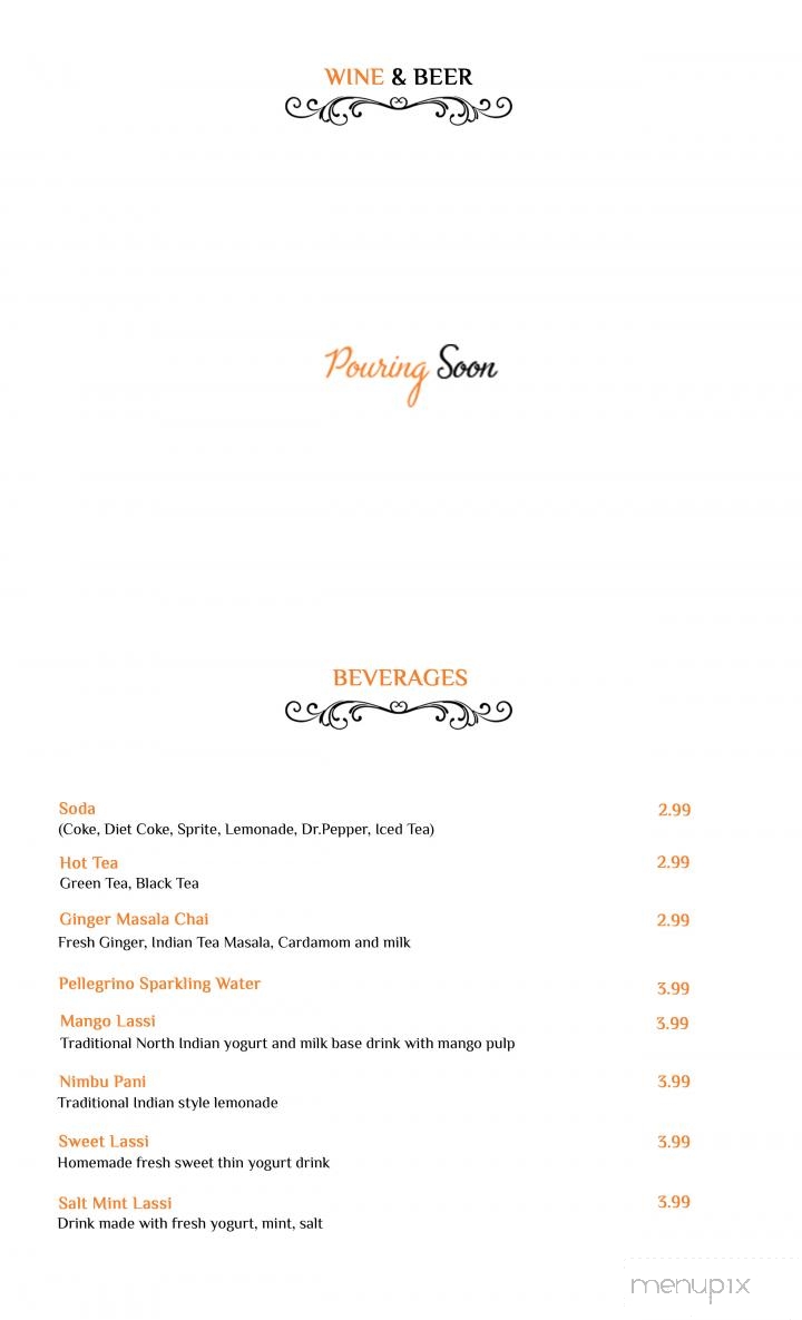 Bay Leaf Indian Kitchen - Fresno, CA menu_pic
