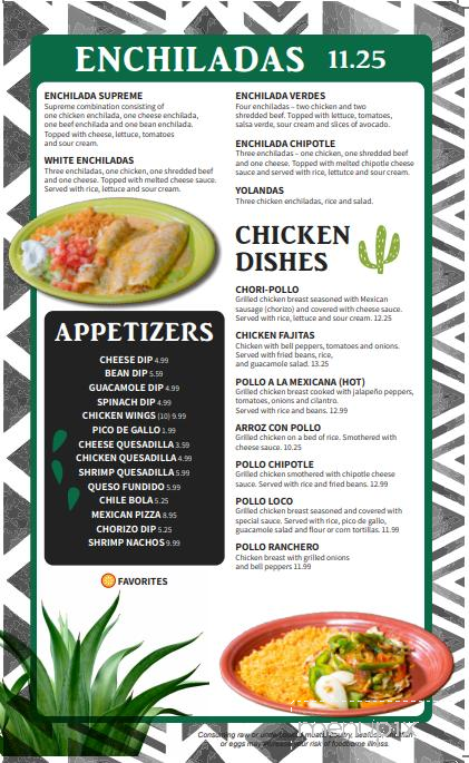 Los Magueyes - Inverness, FL menu_pic