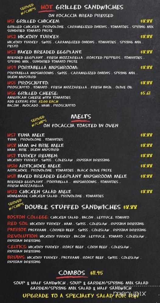 BISHCO - Gloucester, MA menu_pic