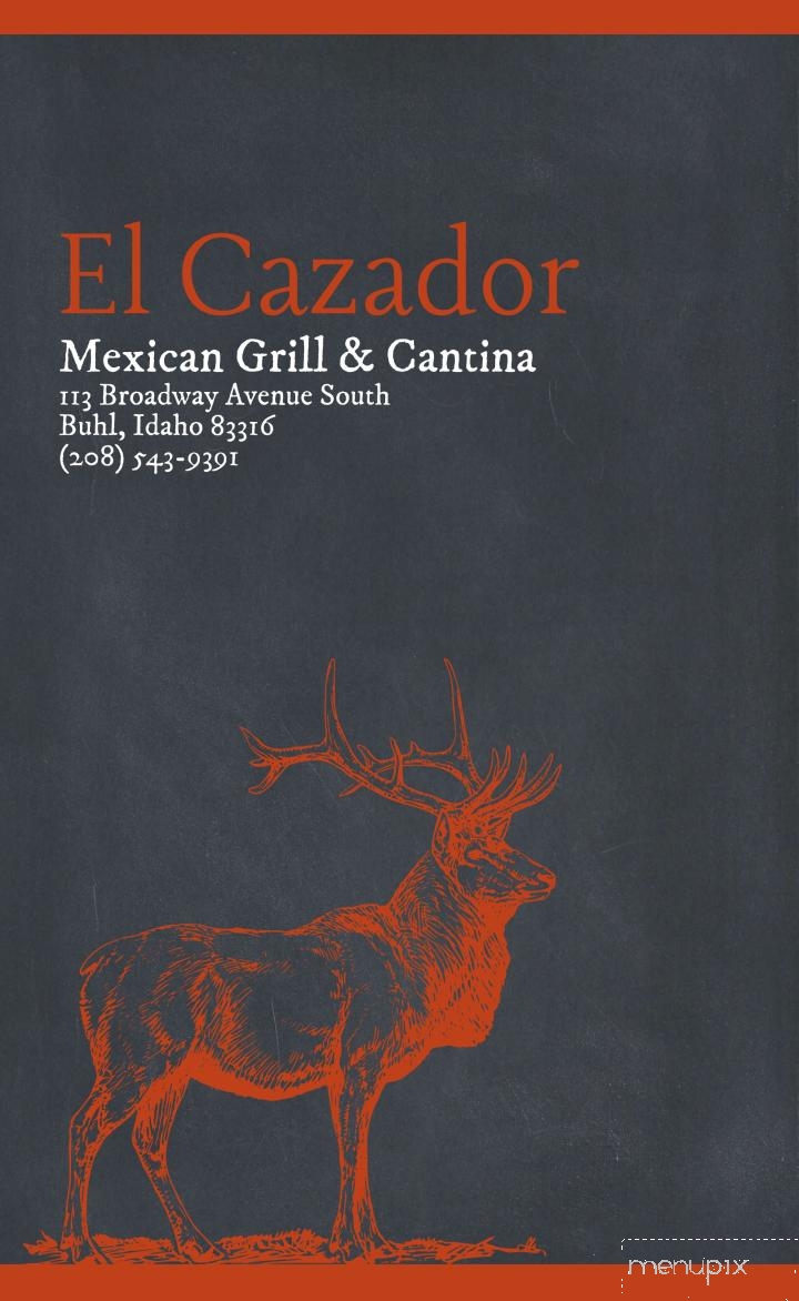 El Cazador Mexican Restaurant - Buhl, ID menu_pic