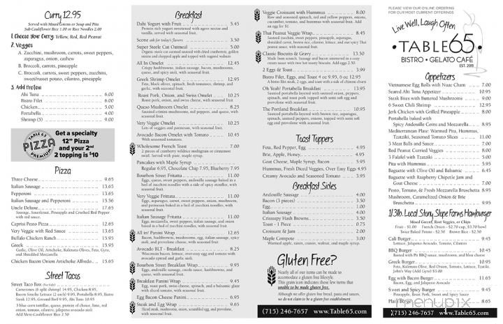 Table 65 - New Richmond, WI menu_pic