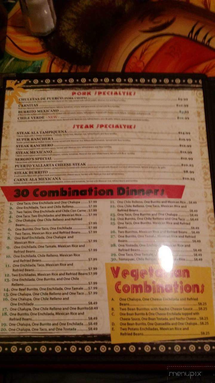 Puerto Vallarta Mexican Restaurant - Indianapolis, IN menu_pic