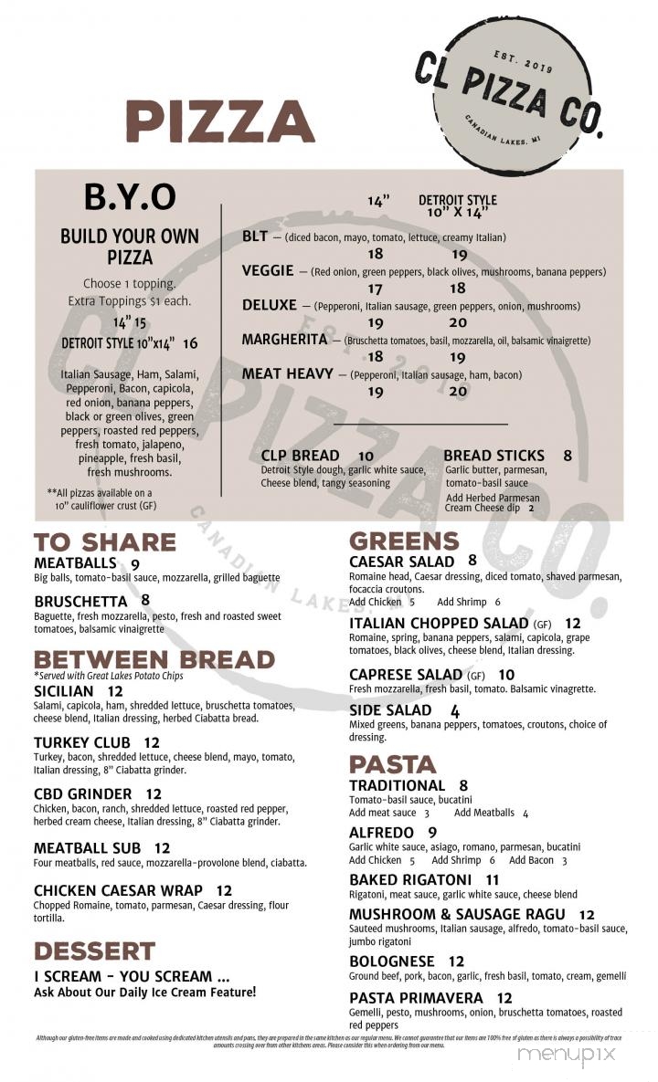 CL Pizza - Stanwood, MI menu_pic