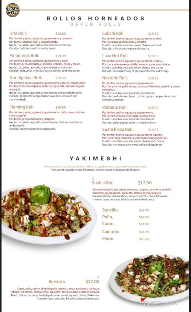 Sushi-Kito - Tucson, AZ menu_pic