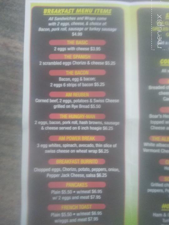 Bay Leaf Deli and Catering - Neptune Township, NJ menu_pic