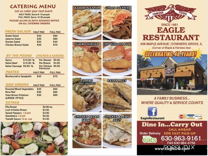 Eagle Restaurant - Downers Grove, IL menu_pic