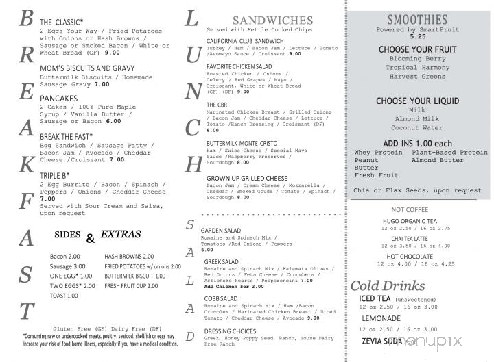 The Serving Cafe - West Branch, IA menu_pic