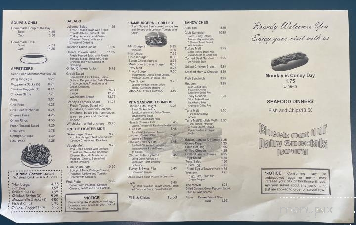 Lori's Cafe - Warren, MI menu_pic