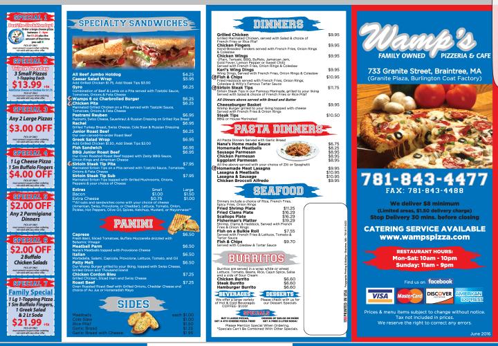 Wamp's Pizzeria - Braintree, MA