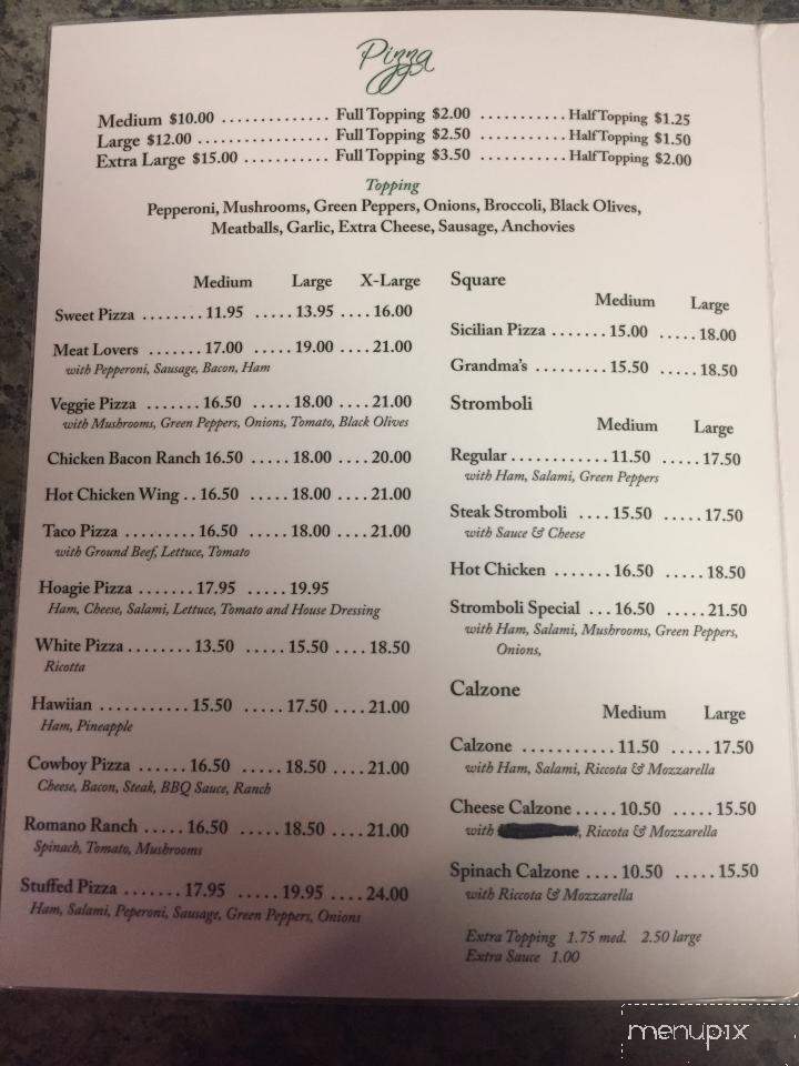 Mamma Mia's - Port Carbon, PA menu_pic